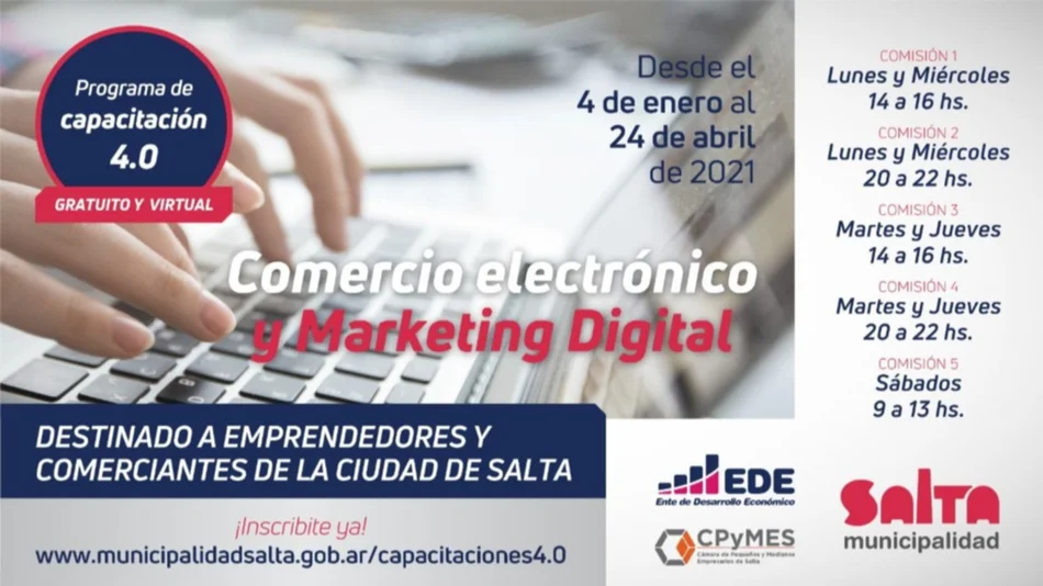 Comercio Electrónico y Marketing Digital: curso gratuito para comerciantes y feriantes