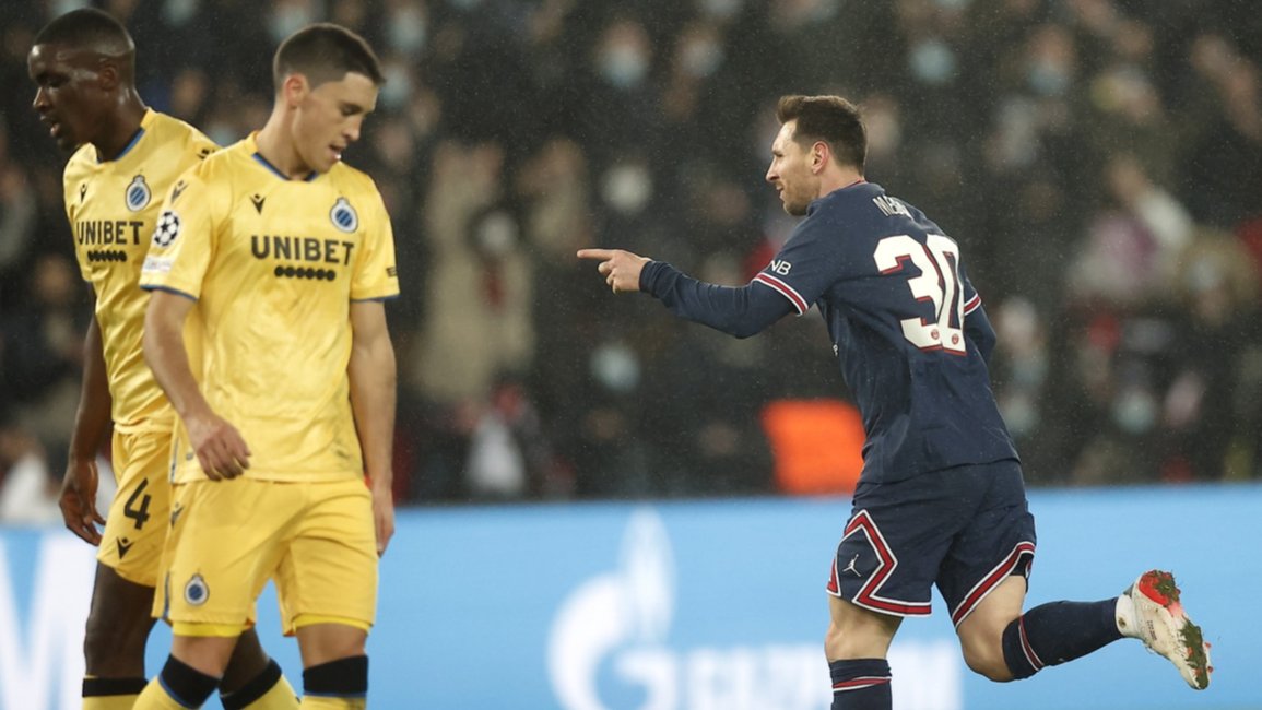 Un PSG “embrujado” golea con dos de Mbappé y dos de Messi