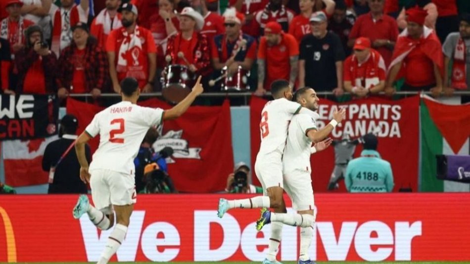 Marruecos le ganó a Canadá y se metió en octavos como primero del Grupo F
