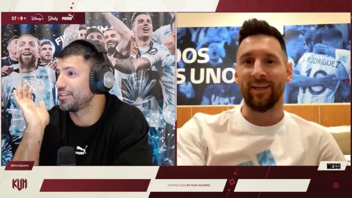 VIDEO. Messi sorprendió a todos al prenderse al streaming de Agüero y hubo reclamos