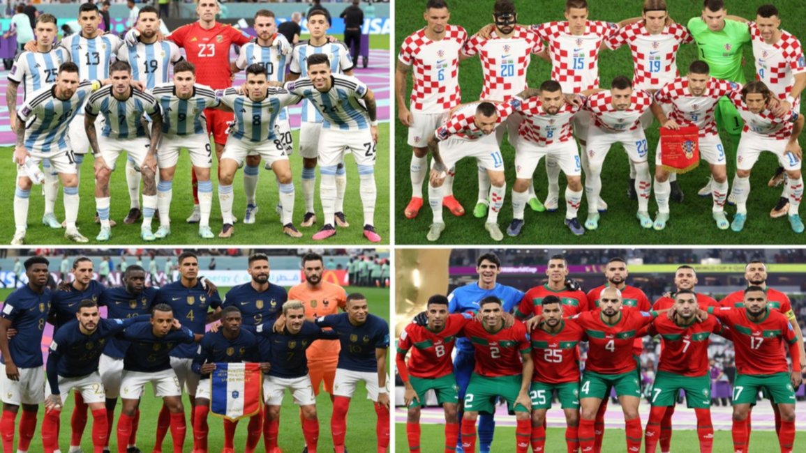 Con Argentina, Croacia, Marruecos y Francia, así se jugarán las semifinales