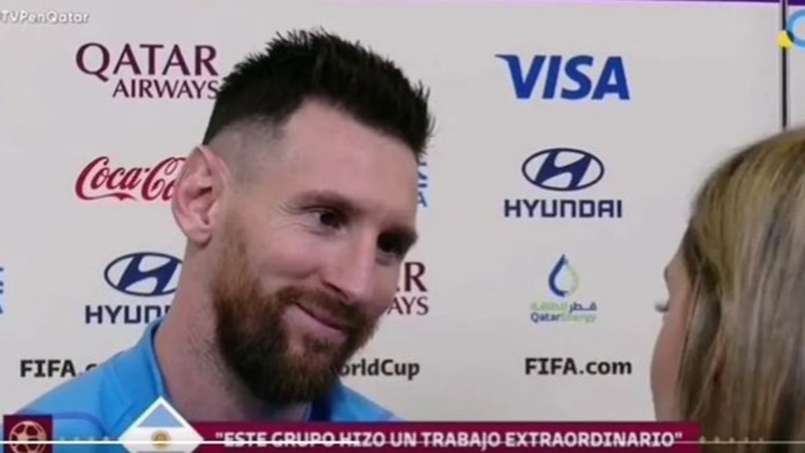  "Marcaste la vida de todos", le dijo una periodista que hizo emocionar a Messi