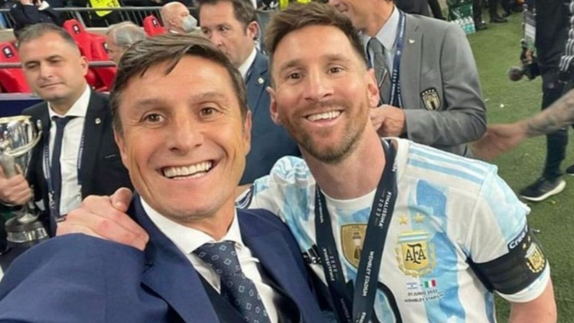 Zanetti comparó a Messi con Maradona: "Está a la par de Diego"