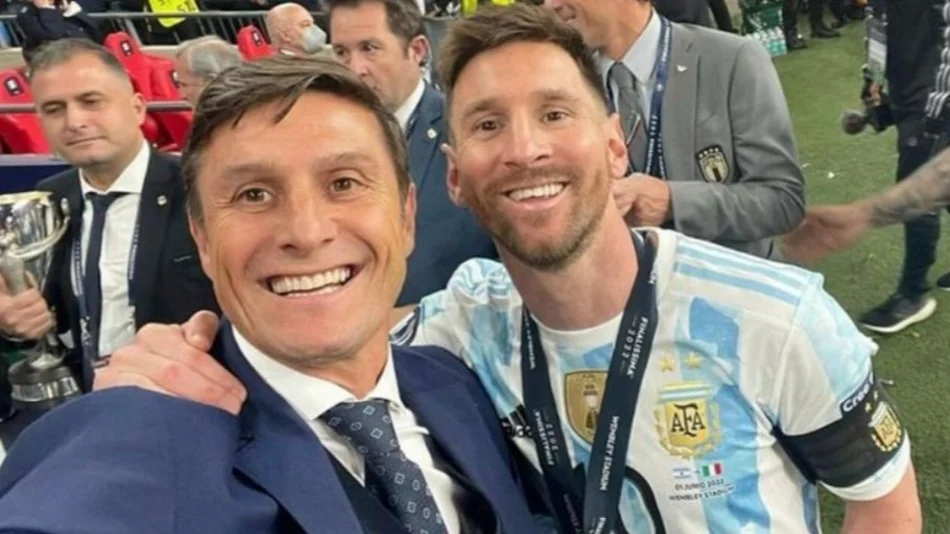 Zanetti comparó a Messi con Maradona: "Está a la par de Diego"