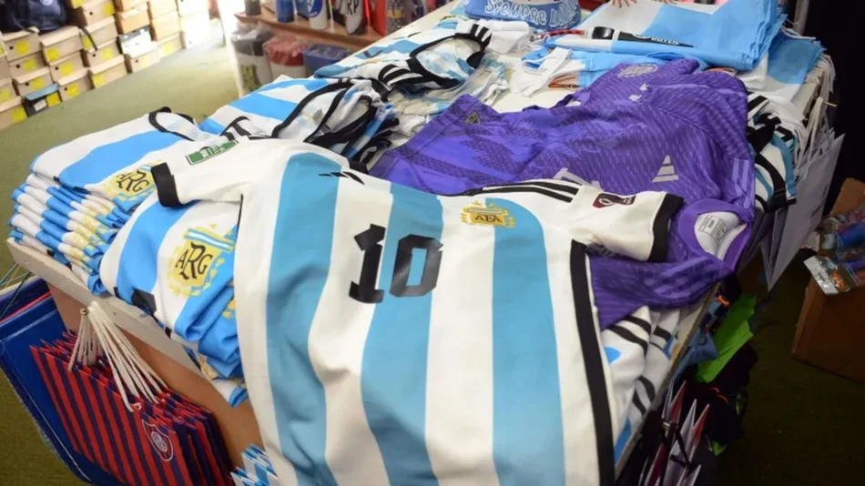 Vuelan las camisetas de la Selección: este lunes sale la nueva y en la calle ganan las réplicas