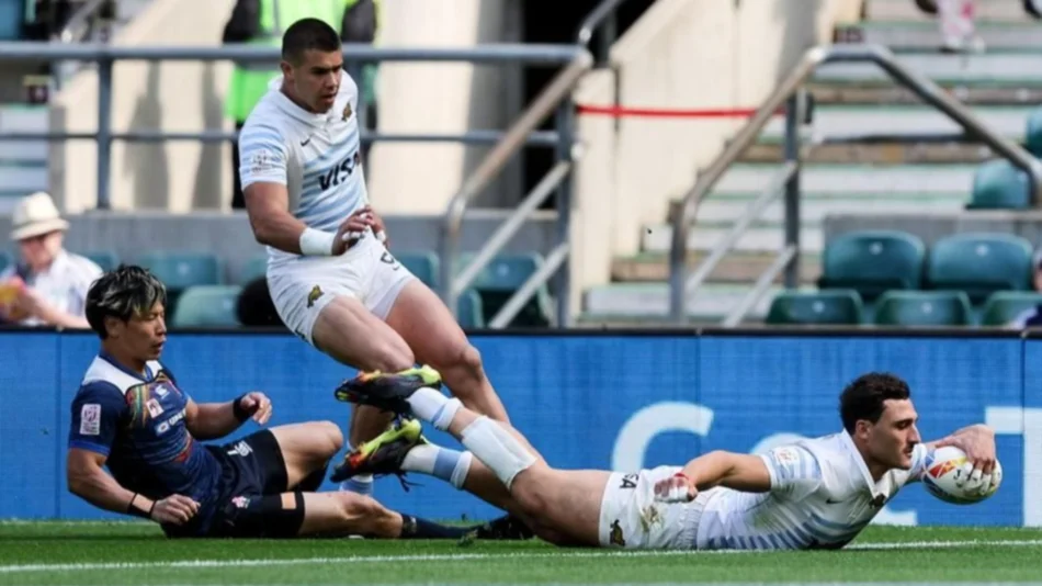 Los Pumas 7s superaron a Francia por 21-7 y avanzaron a cuartos de final en Ciudad del Cabo