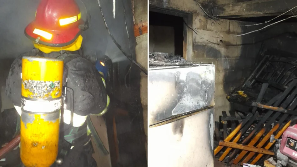 Dos incendios y una persona atrapada en un ascensor durante el apagón en Salta