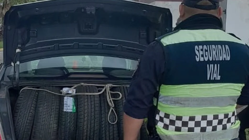 La Policía Vial secuestró 12 neumáticos de contrabando  