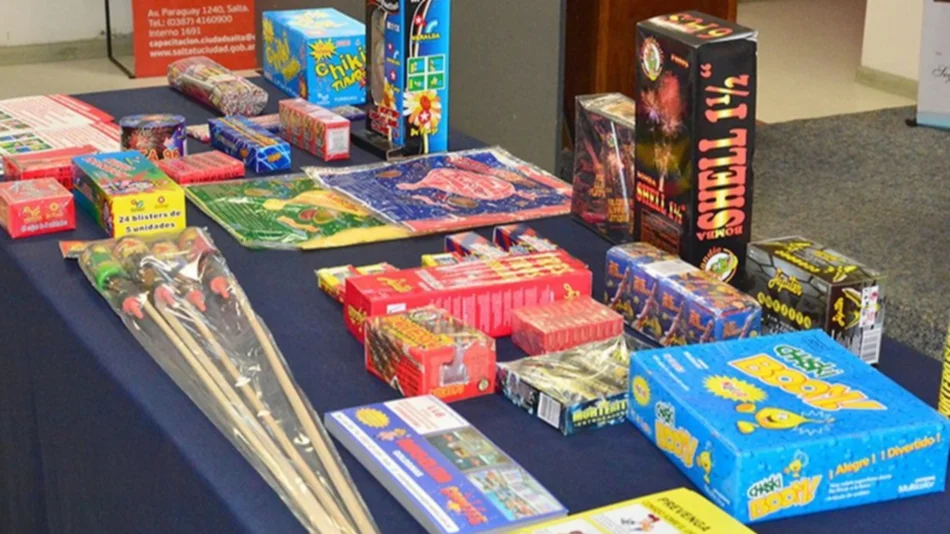 Operativos de fin de año: recuerdan que está prohibida la venta de pirotecnia en la vía pública