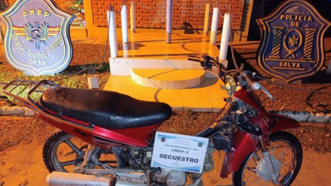 Recuperaron motos robadas en la ciudad de Orán