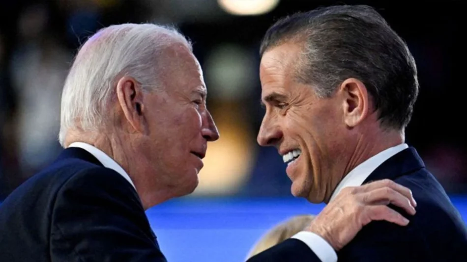 Antes de dejar la presidencia de EEUU, Joe Biden le otorgó un indulto oficial a su hijo