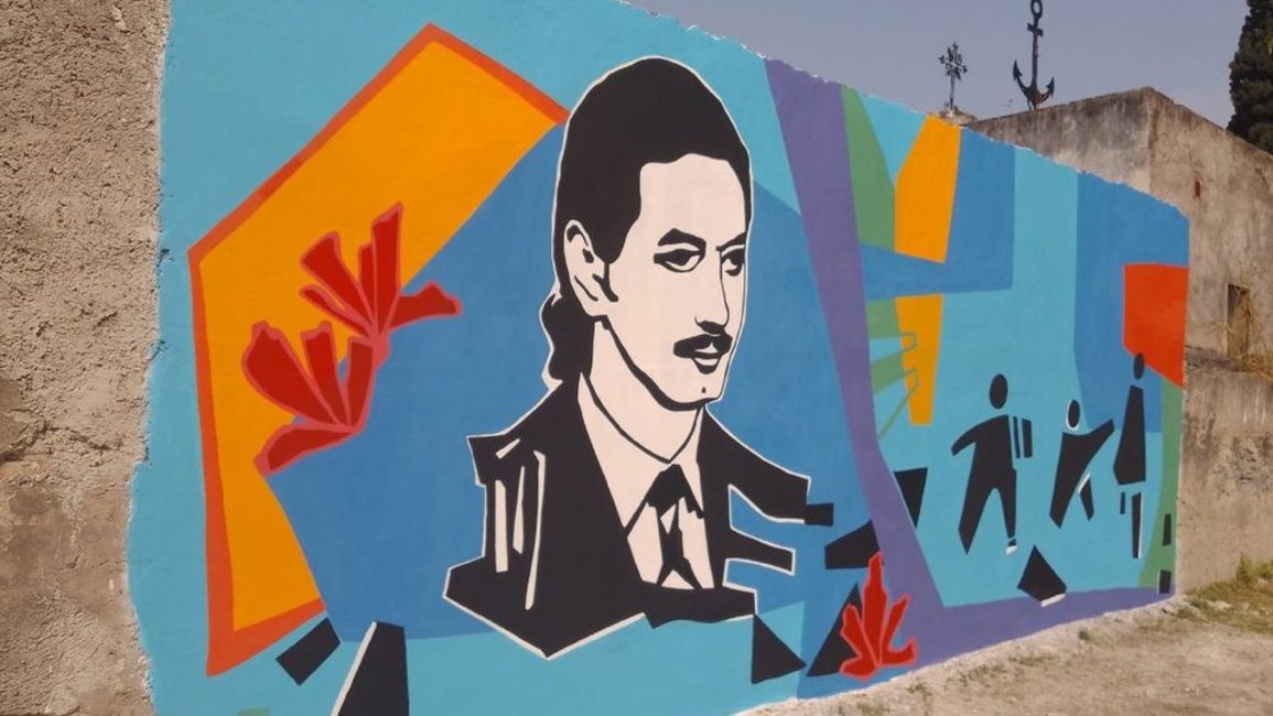 VIDEO Baldosa y mural, por la memoria de una víctima de la Masacre de Palomitas