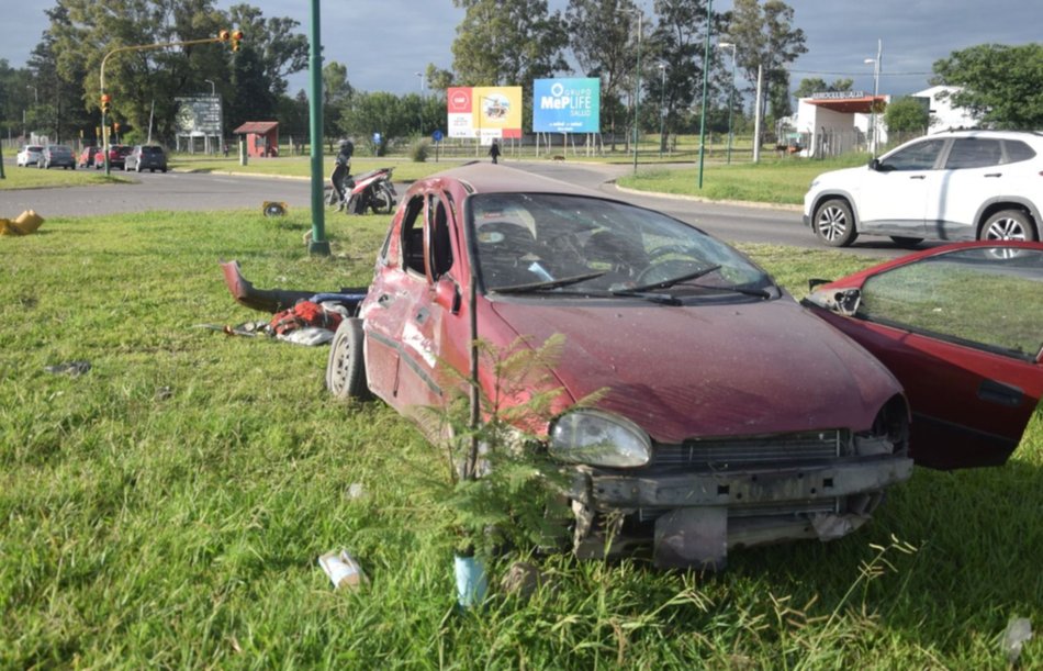 Un conductor con 1,69 gramos de alcohol en sangre protagonizó un violento choque en la avenida Bolivia