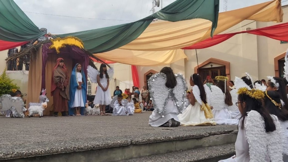 El pesebre viviente de los chicos de Catequesis cautivó a Cerrillos