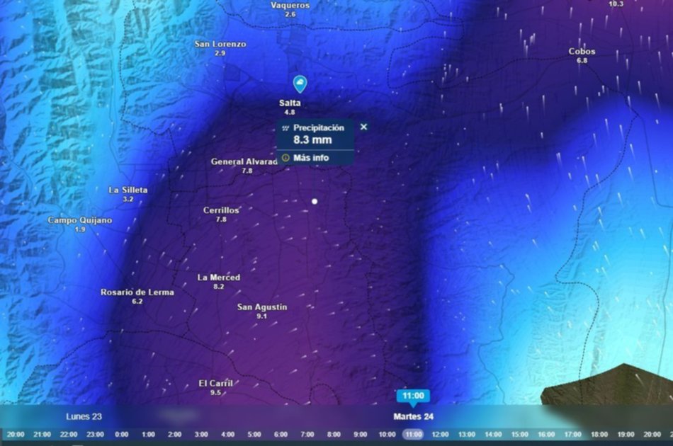 Clima en Salta: esto dice el pronóstico para la Nochebuena y la Navidad