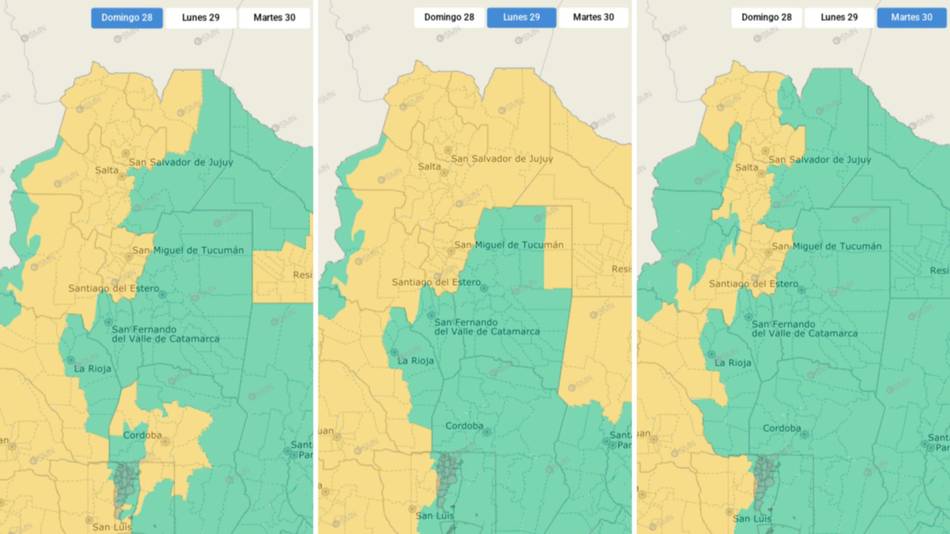 Clima en Salta: las tormentas persisten y el SMN mantiene la alerta amarilla, qué zonas están afectadas y hasta cuándo rige